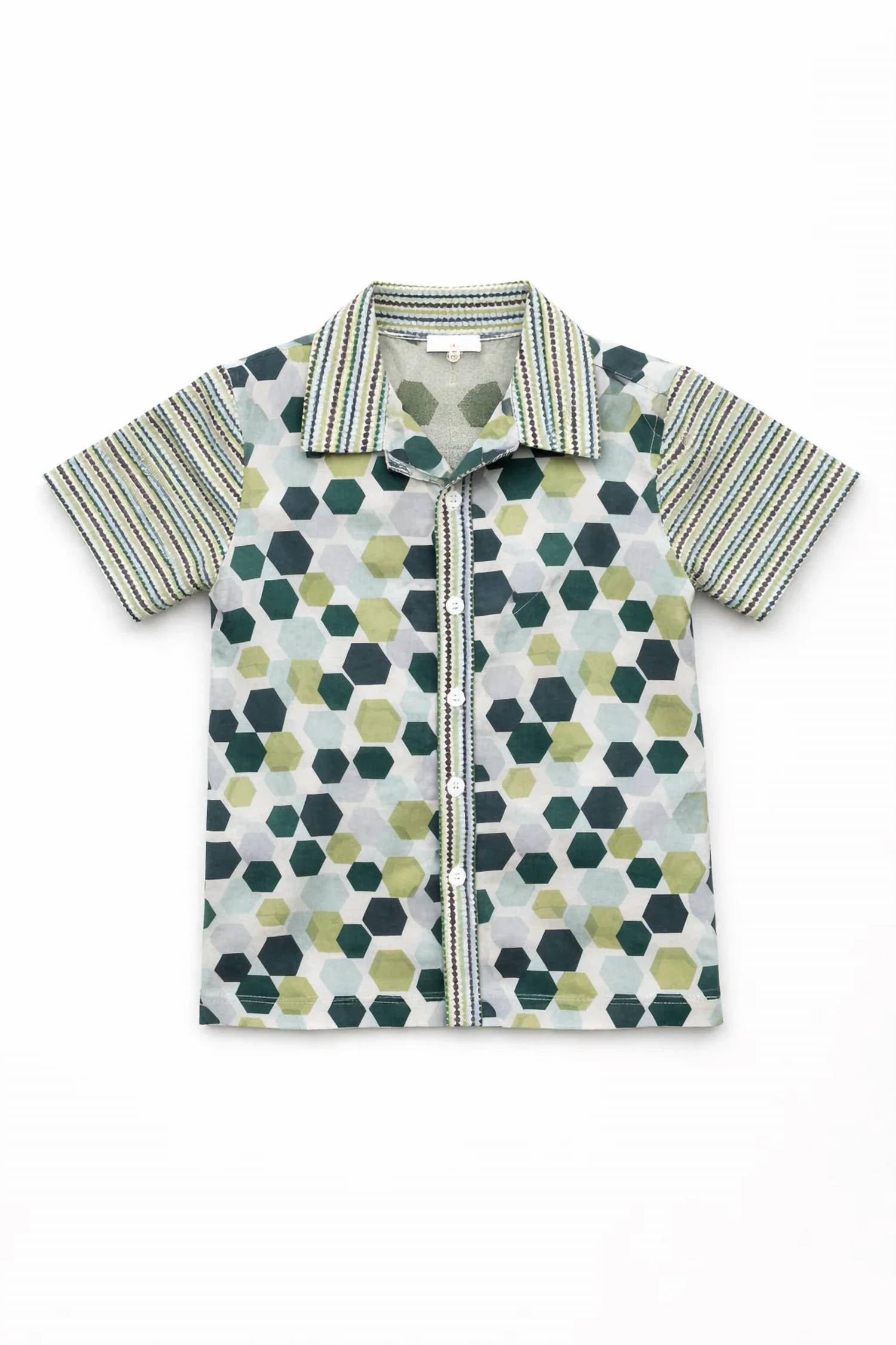 Alto Modas - Kid's Shapes Camp Shirt