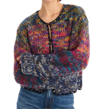 ALLISON NEW YORK Dora Cardigan in rainbow - women's cardigan - detail view