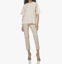 By Malene Birger - Cropped Lamb Leather Trousers