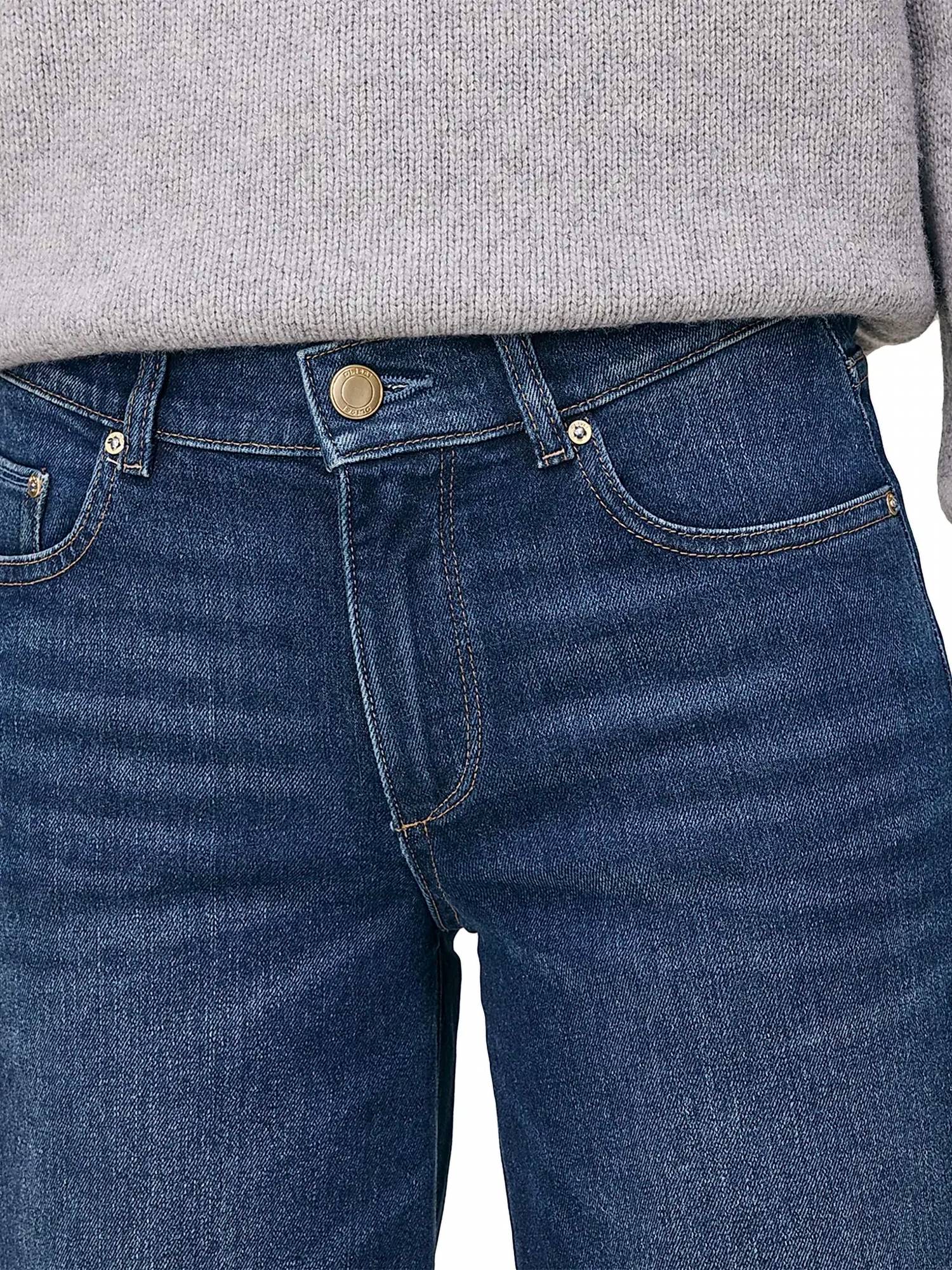 Dl1961 - Women'S - Hepburn Wide Leg Vintage Mid Rise Jeans