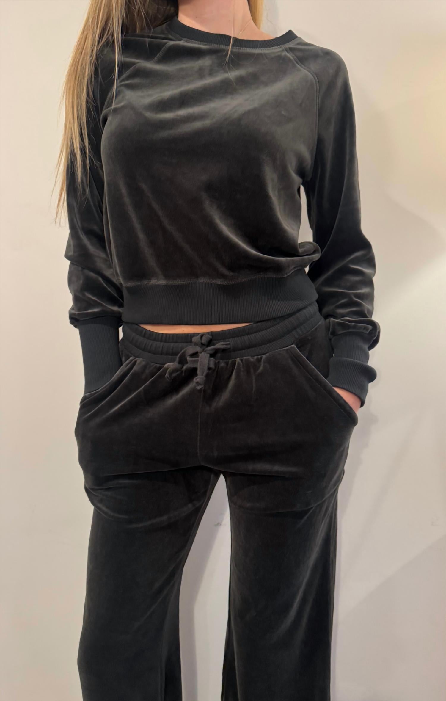 Bobi - Puff Long Sleeve Raglan Pullover Top