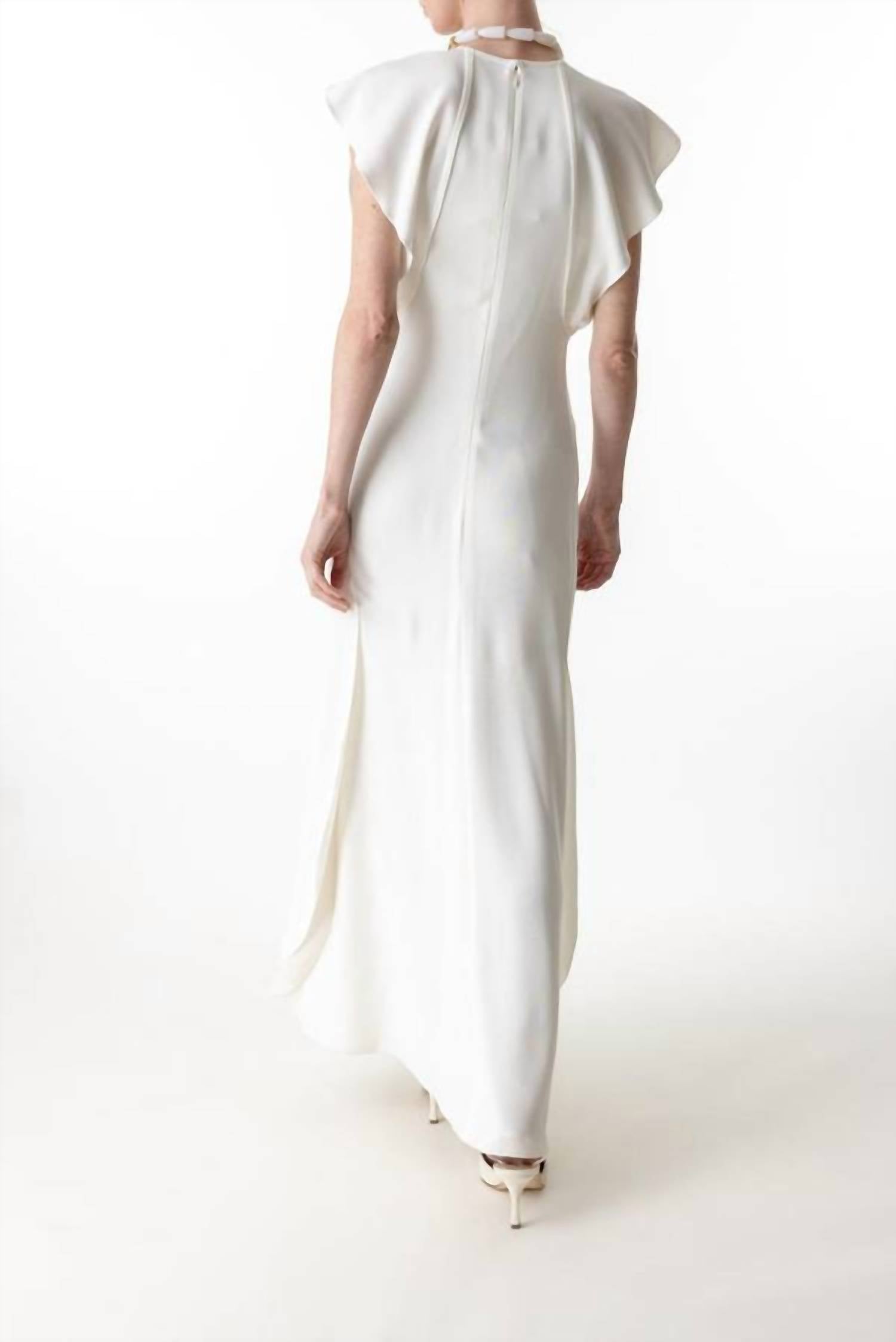 Victoria Beckham - Folded Cap Sleeve Midi Dress