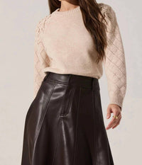 ASTR Florine Sweater in oatmeal - women's sweater