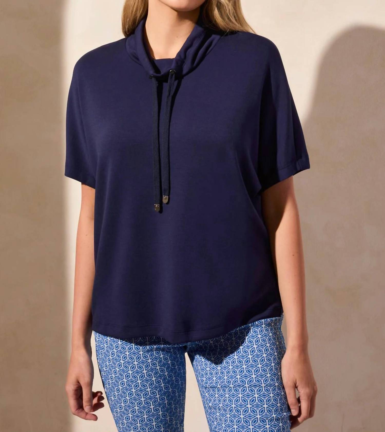 Tribal - Funnel Neck Top