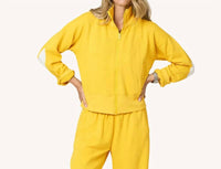 Kerri Rosenthal - Zip Up Mock Neck Sweatshirt