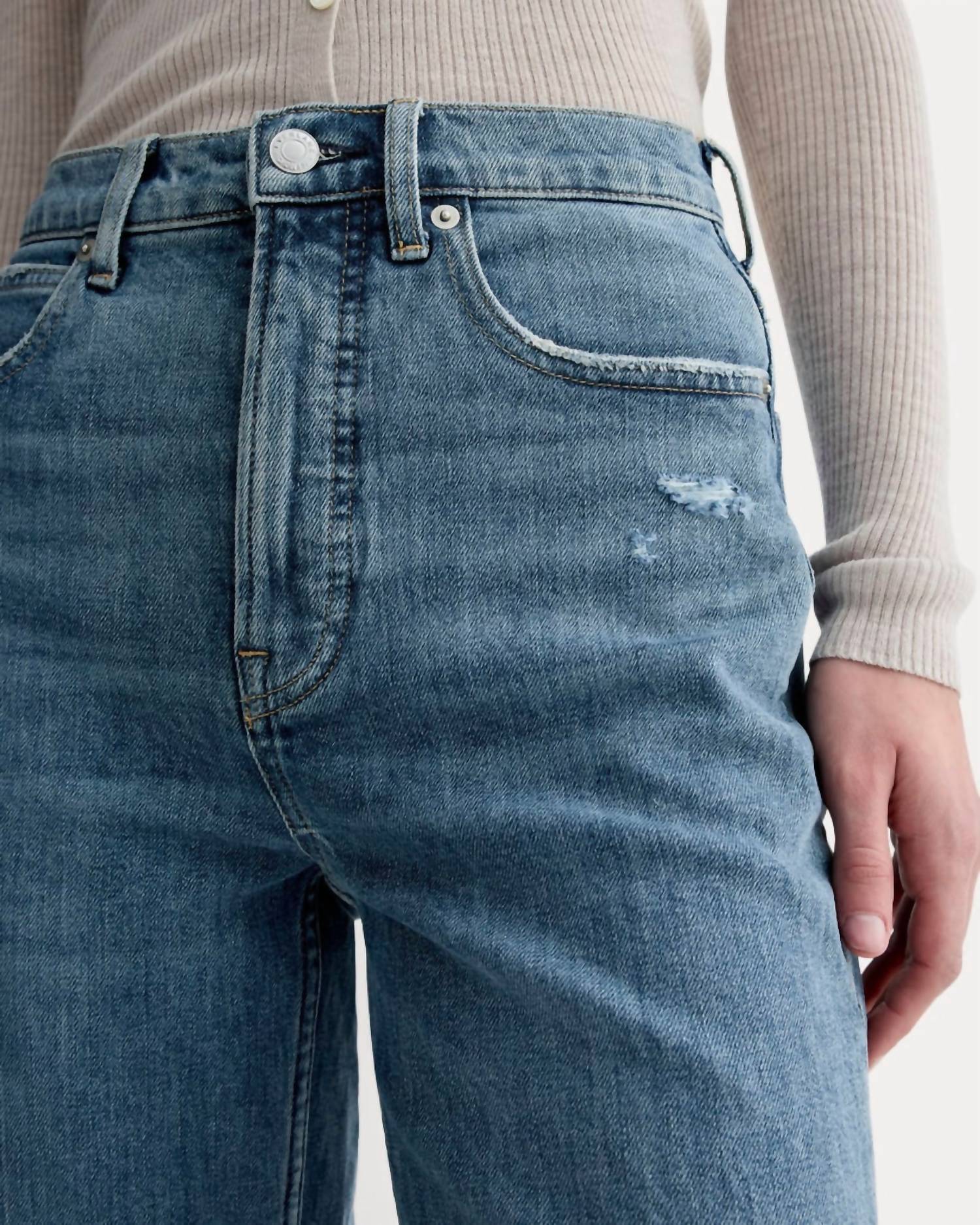Everlane - Way High Rise Straight Leg Jean - Long