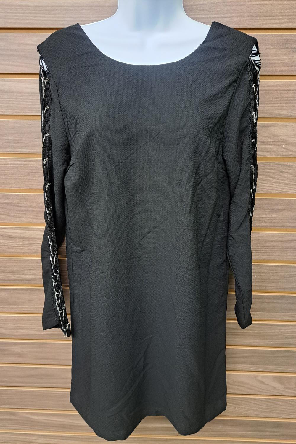 Loveriche - Women's Decorative Chain 3/4 Sleeve Dress