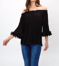 Joseph Ribkoff - Off-shoulder Top With Flare