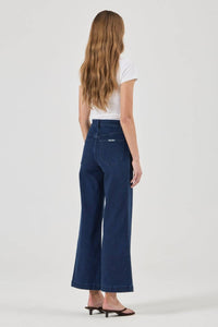 ROLLA'S Women's Sailor Jean in dk blu - women's jeans - detail view