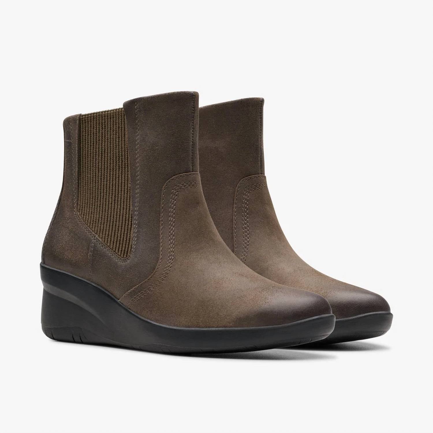 Clarks Women's Suttyn Rae Ankle Boots in slate leather - women's shoe - view 5