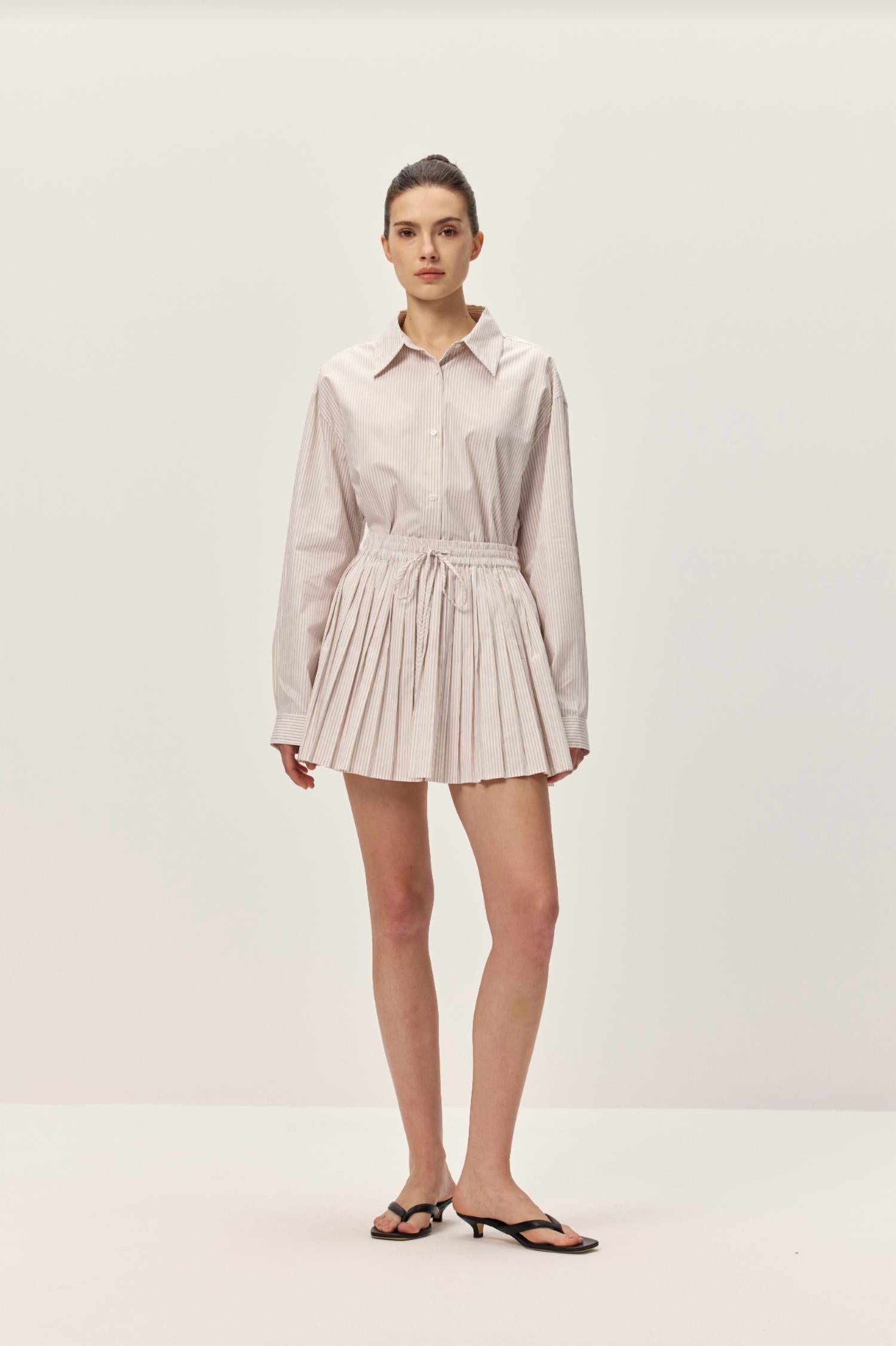 Elodie - Danika Striped Mini Skirt
