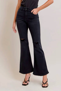Hidden - Knee Distressed Stretch Flare Jean