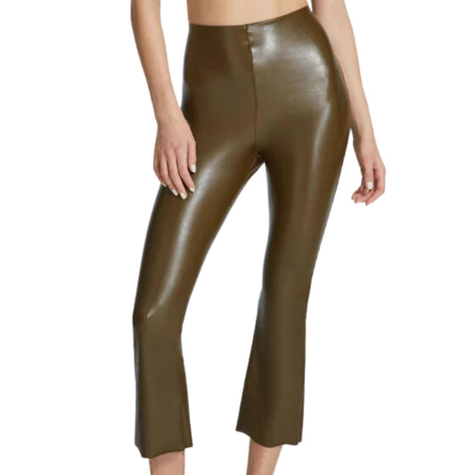 Commando - Faux Leather Cropped Flare Pants