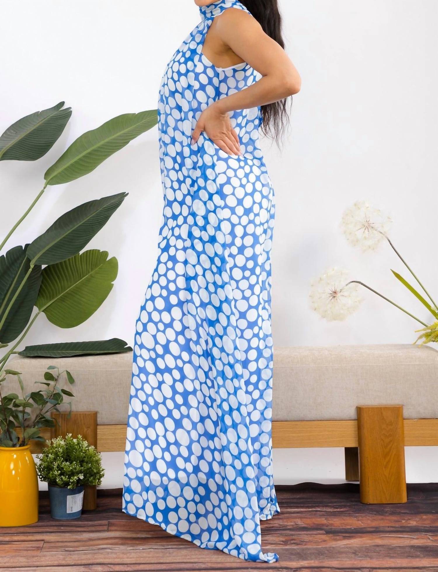 Karen T Design - Polka Dots Halter Jumpsuit