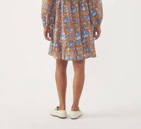 Antik Batik Maude Mini Dress in brown - women's dress - detail view