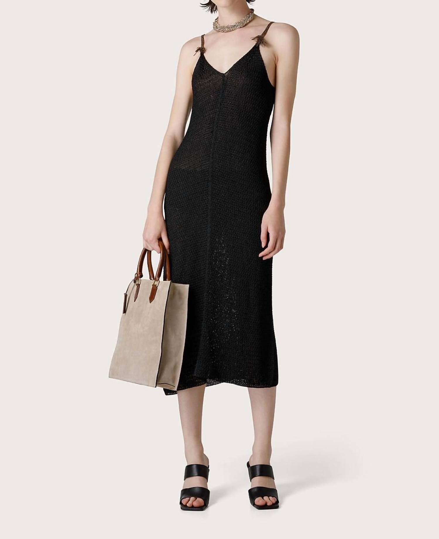 Seventy - SPAGHETTI STRAP V-NECK DRESS