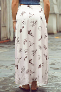 1 The Woman - Western Stamped Skirt