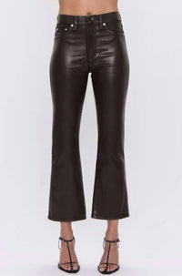 PISTOLA Lennon High Rise Crop Boot Jean in mocha - women's jeans