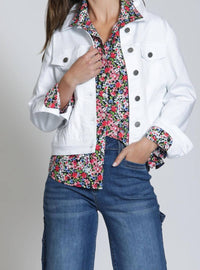 Apny - Frayed Detail Jean Jacket