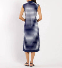 JUDE CONNALLY Kristen Maxi Dress in navy white - women's dress - alternate view