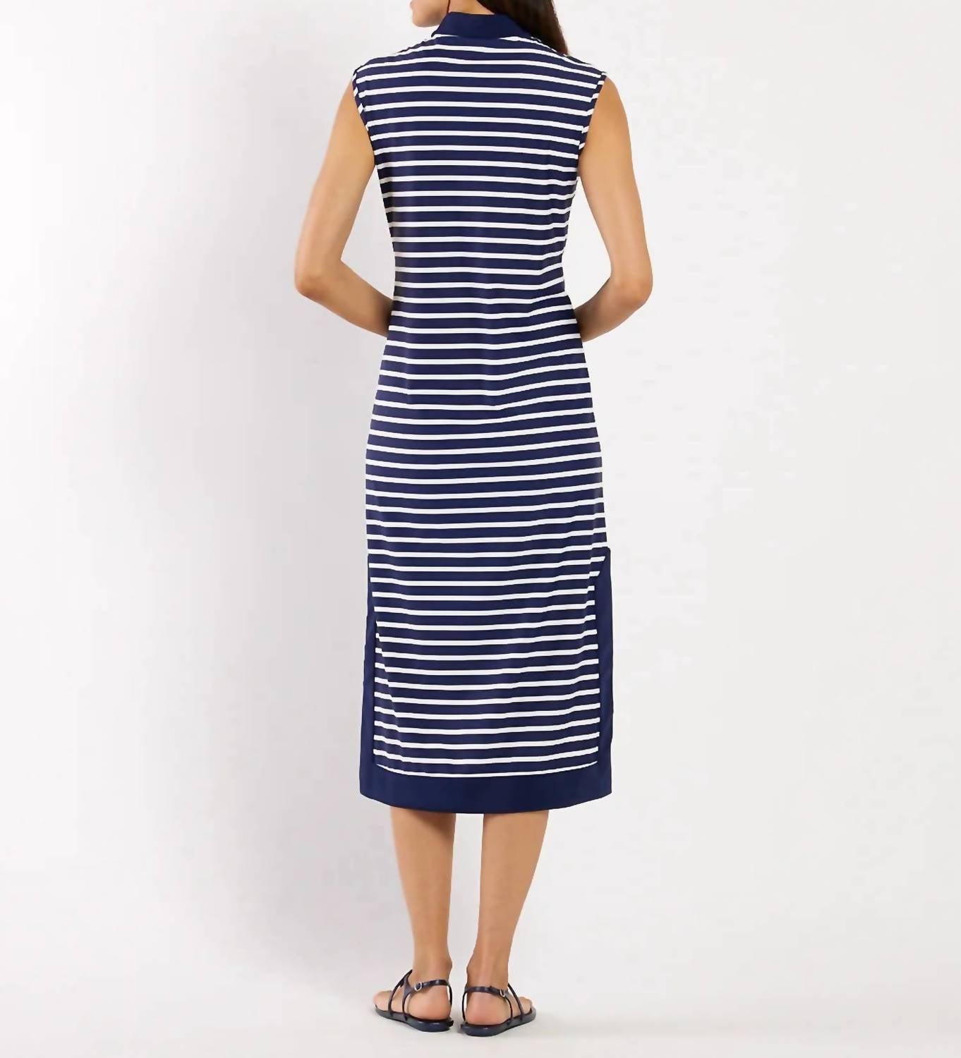 JUDE CONNALLY Kristen Maxi Dress in navy white - women's dress - alternate view