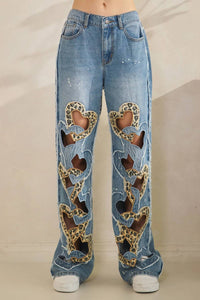 Oli & Hali - Heart Coutout Jean