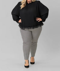 Karen Kane - Straight Leg Piper Pants - Plus