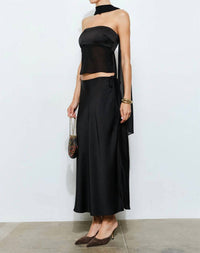 Loucia - Calliope Strapless Scarf Top