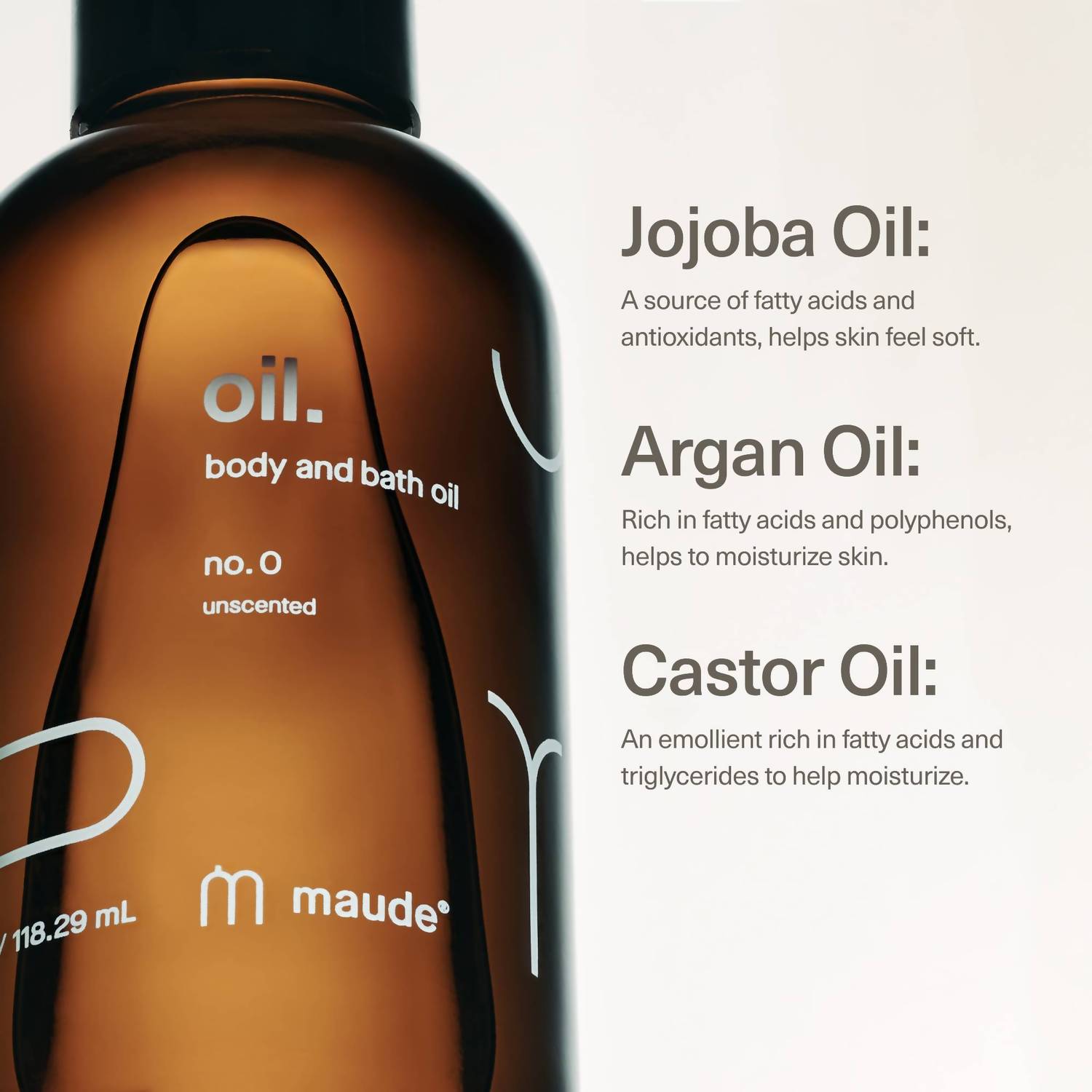 Maude - Oil No. 0 - Bath & Body Massage Oil - 4 Oz