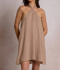 Elan - Santorini Halter Mini Dress
