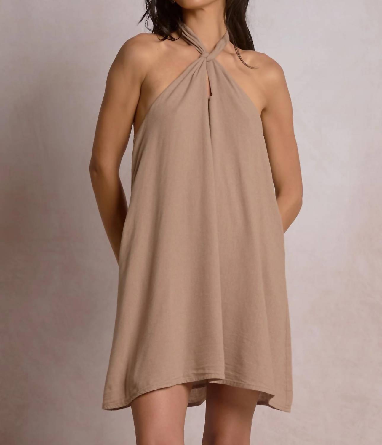 Elan - Santorini Halter Mini Dress