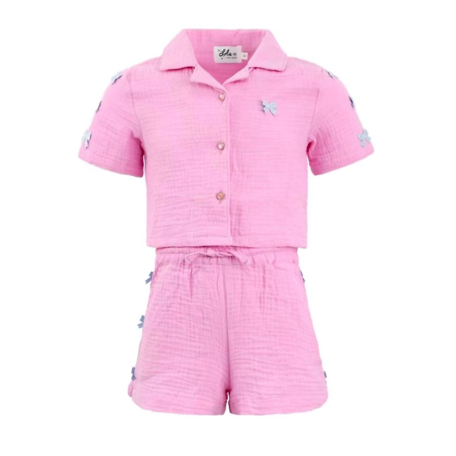 Lola + The Boys - Bows Summer Short Set