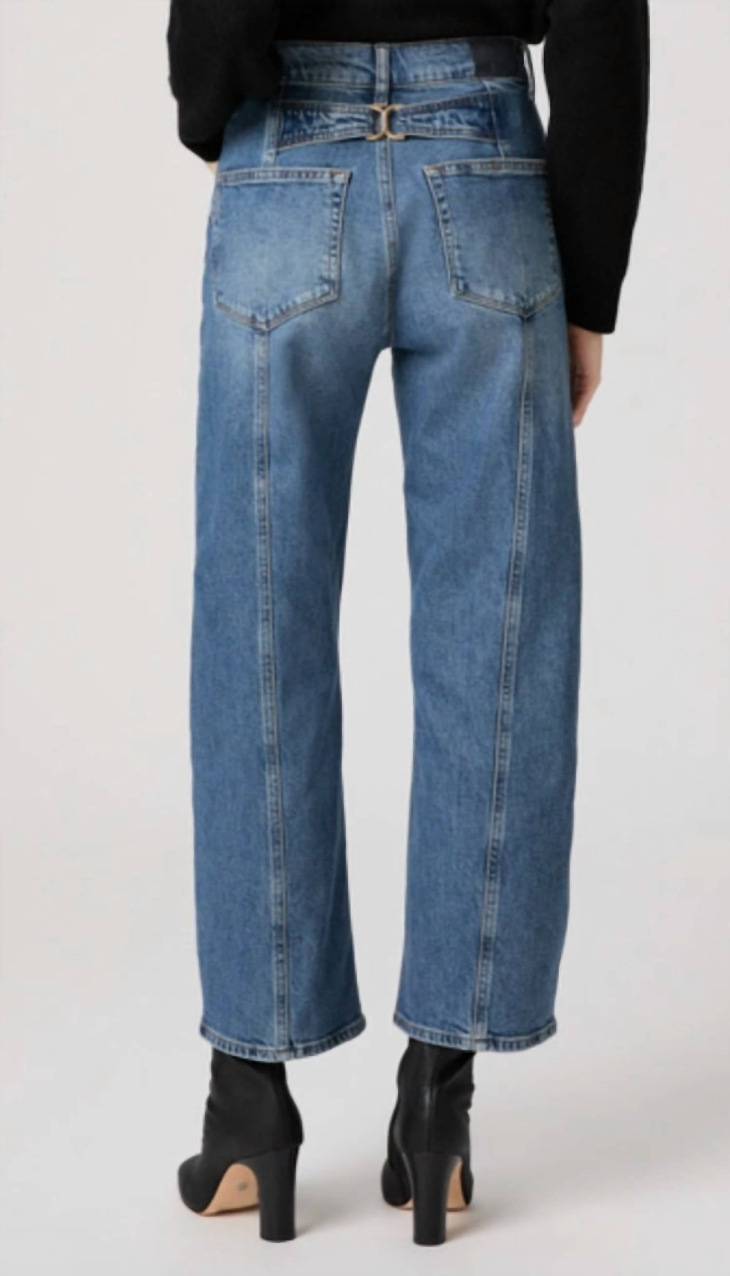 Paige - Women's Arellia Ankle With Back Seams Back Buckle Jean