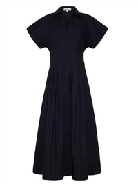 Cara Cara Nash Midi Dress in black - women's dress - alternate view