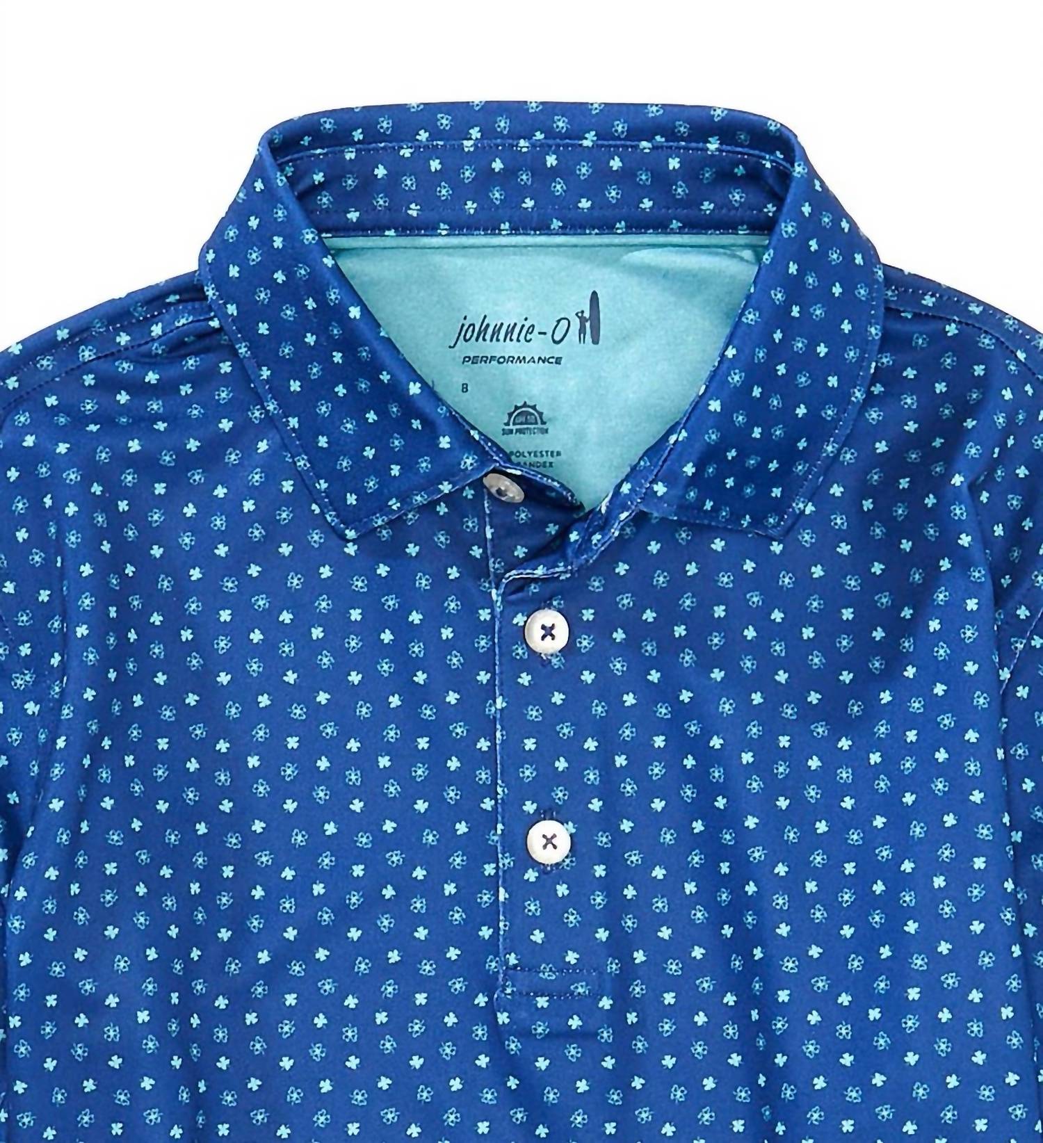 Johnnie-O - Big Boys Top O Mornin Printed Performance Jersey Polo Shirt