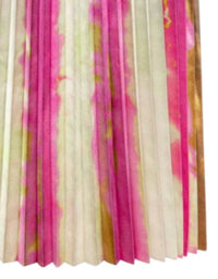 Le Superbe - Women's Shibori Stripe Pleat Midi Skirt
