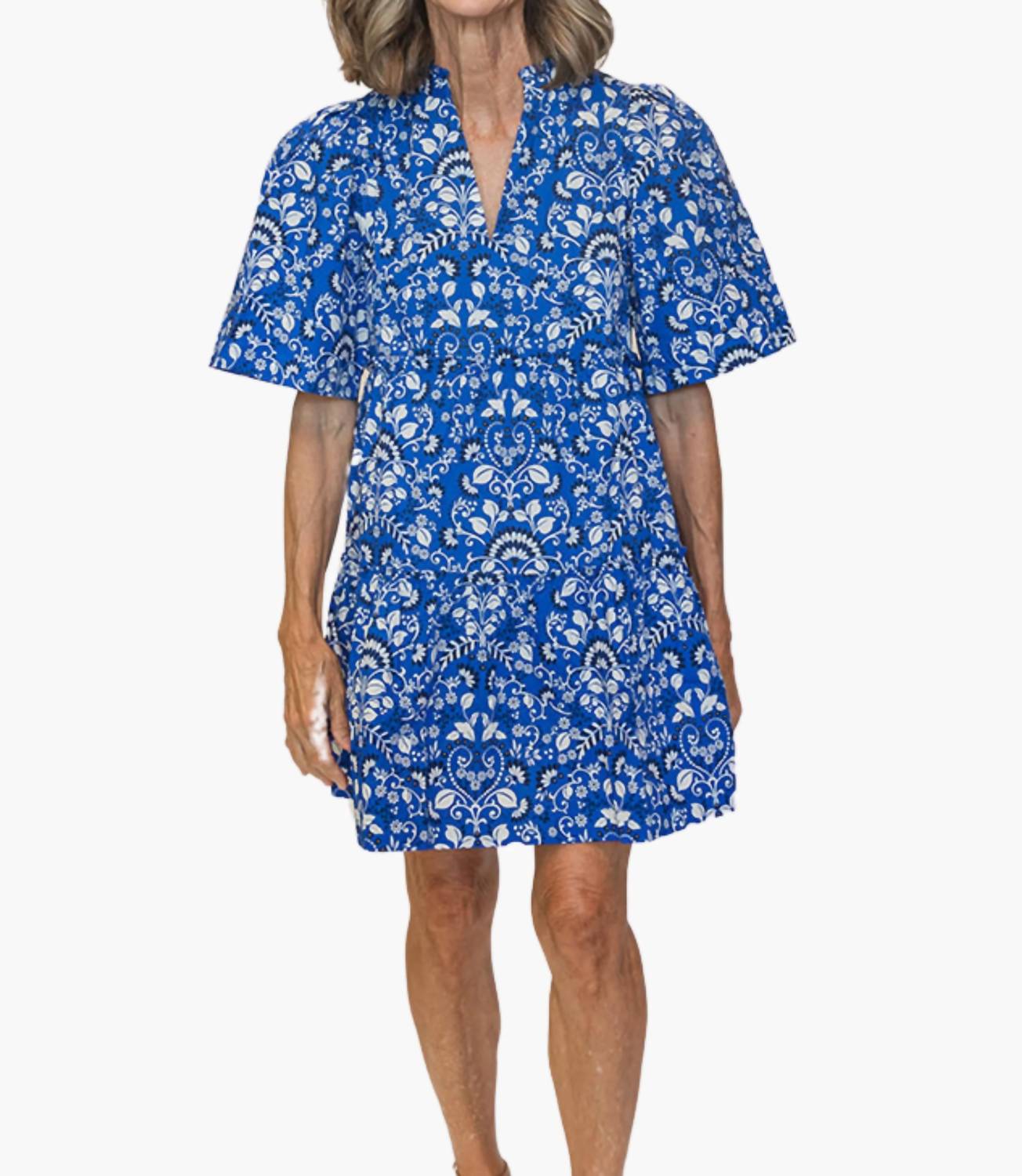 Sugarlips - Lulu Split Neck Shift Dress