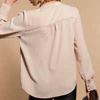 Kori - Silky Button Up Blouse