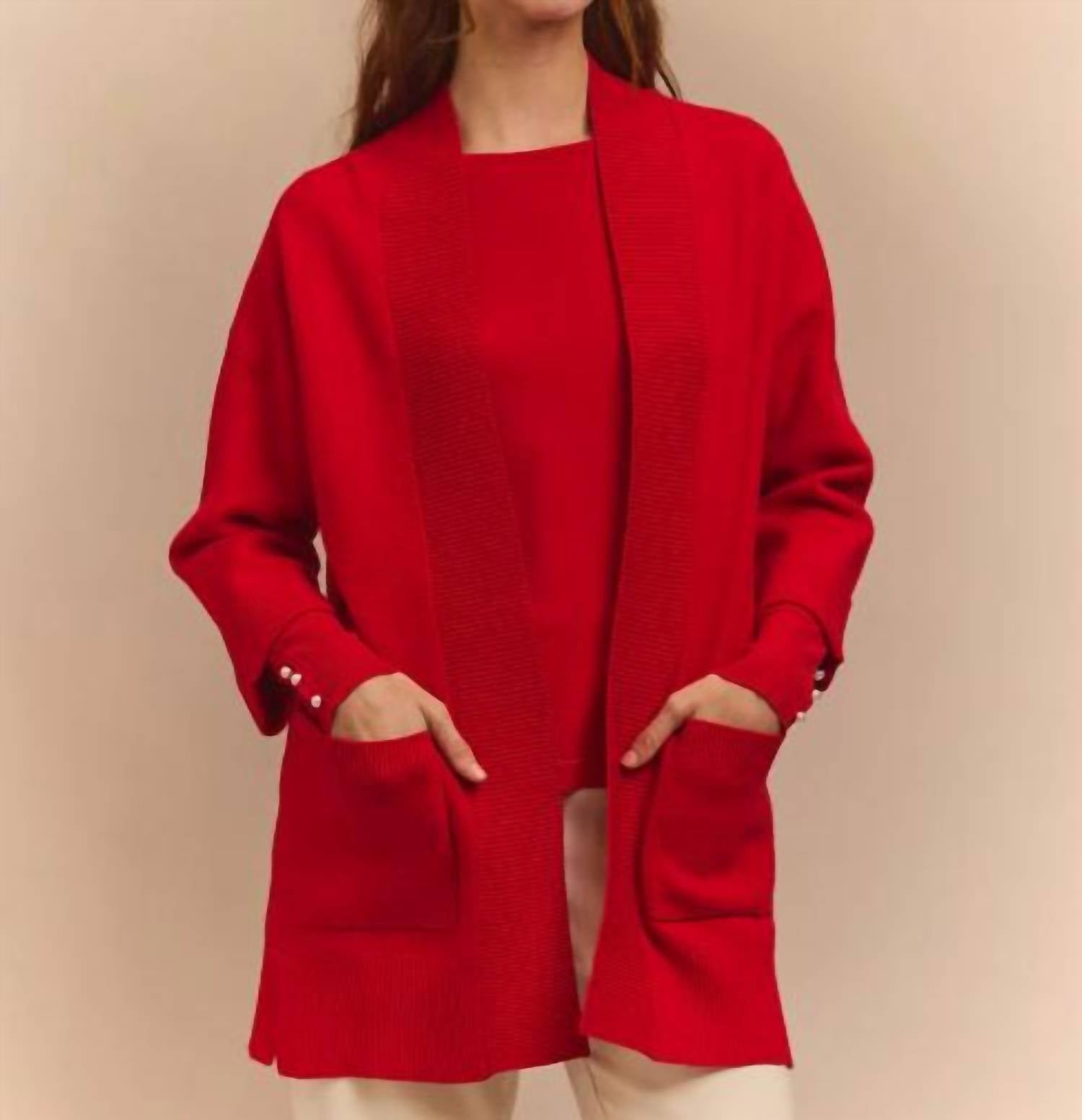 The H Edition - Luna Bracelet Sleeve Cardigan