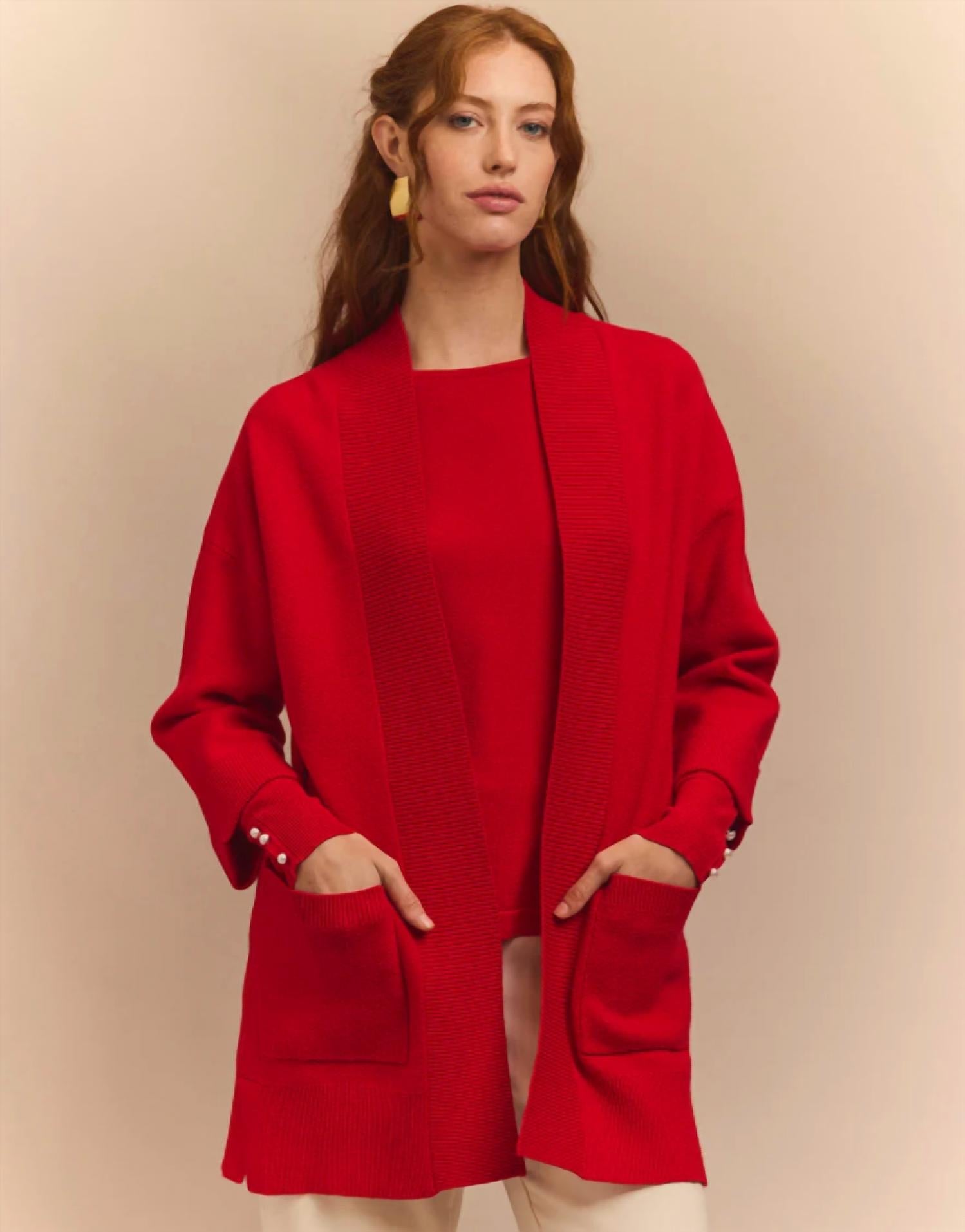 The H Edition - Luna Bracelet Sleeve Cardigan