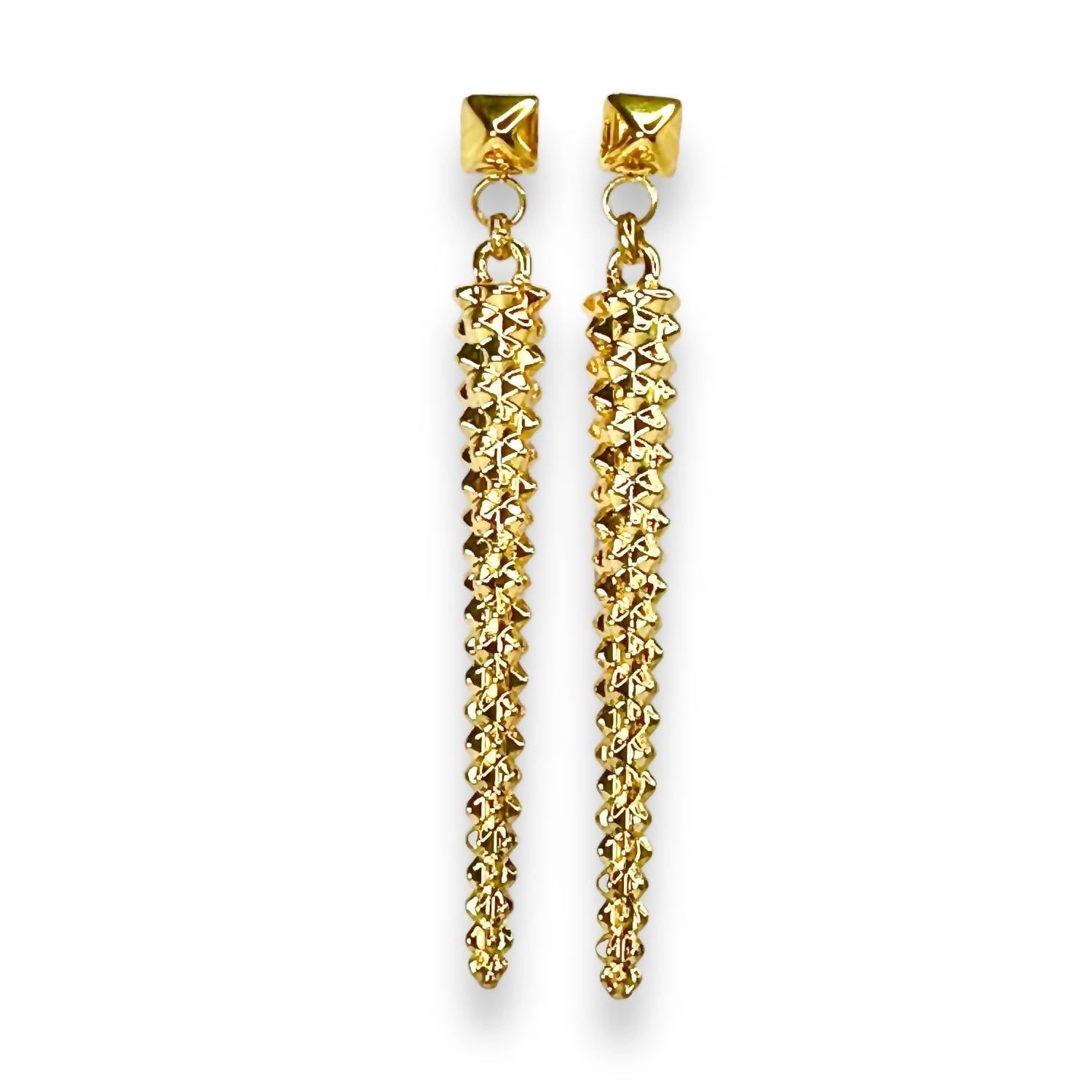 Jagged Halo Jewelry - Women's Artemis Studded Dangle Earrings