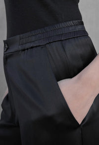 Velvet By Graham & Spencer - Modesto Silk Charmeuse Wide Leg Pant