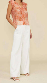 LUCY PARIS Bloom Ruffle Top in multi - women's blouse - view 4