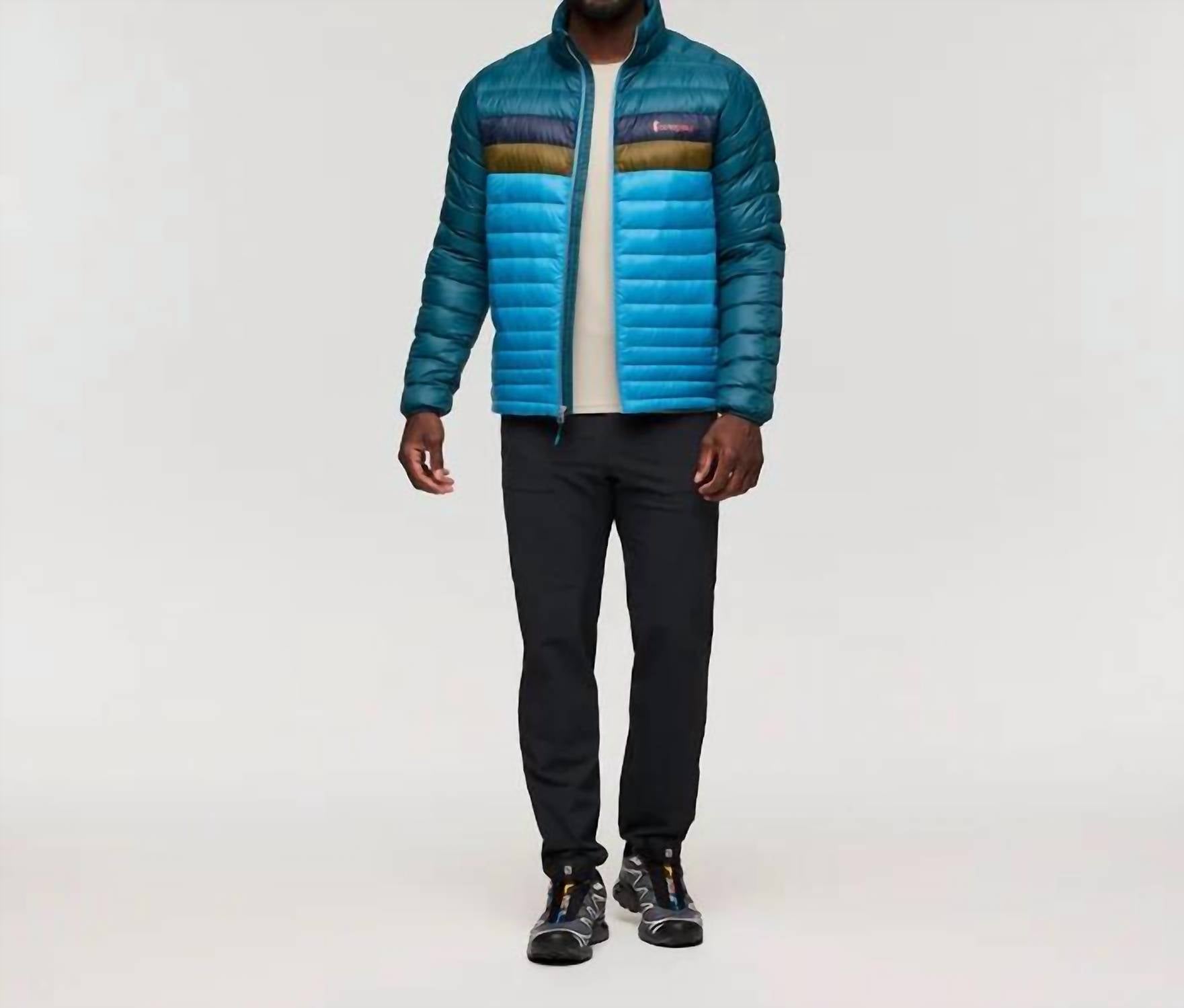 cotopaxi Men's Fuego Down Jacket in abyss and lake - men's jacket