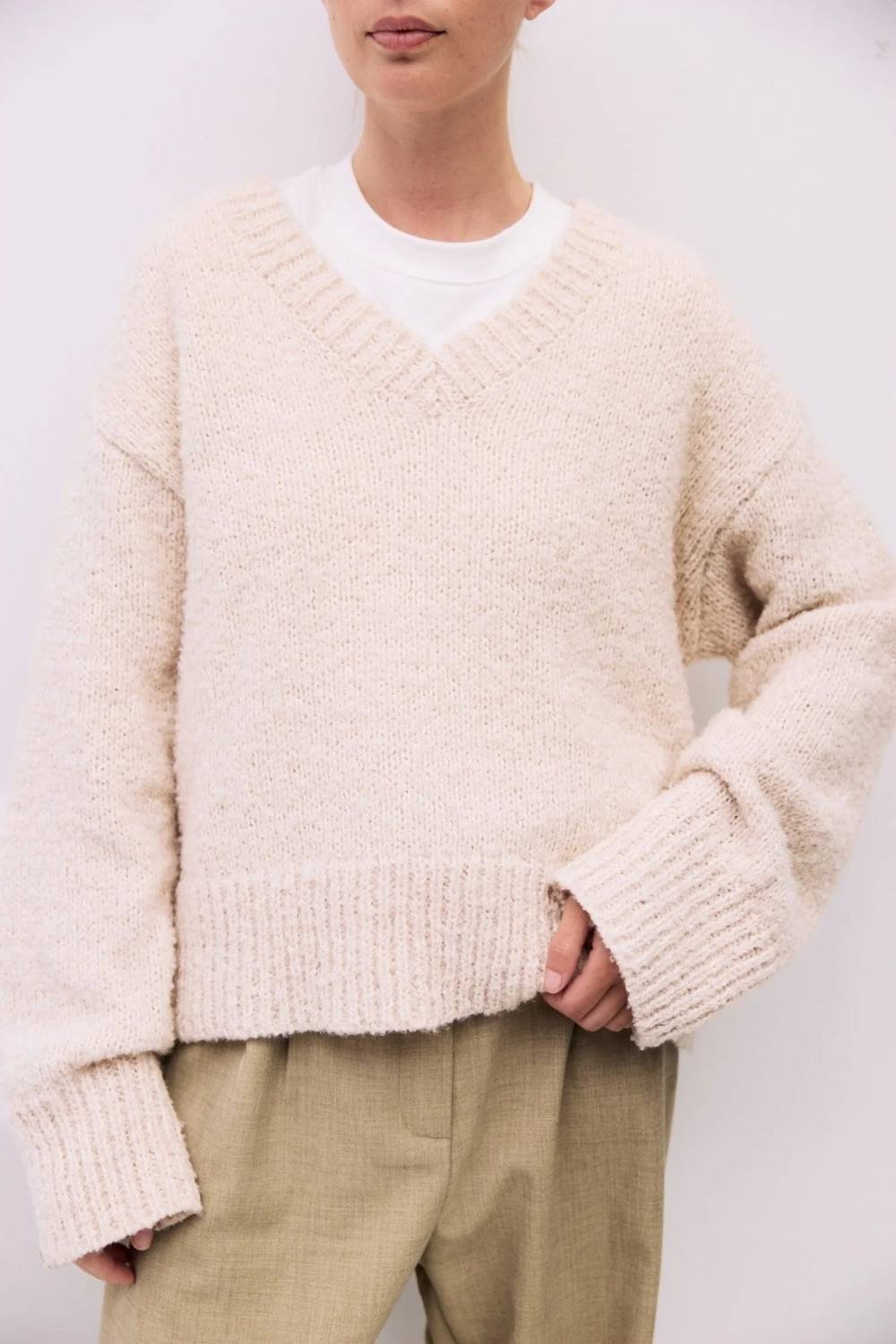 Mod Ref - Glen V-neck Sweater