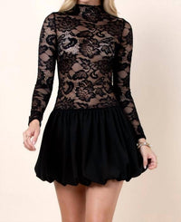 Nylon Apparel Jane Lace Dress in black - women's dress