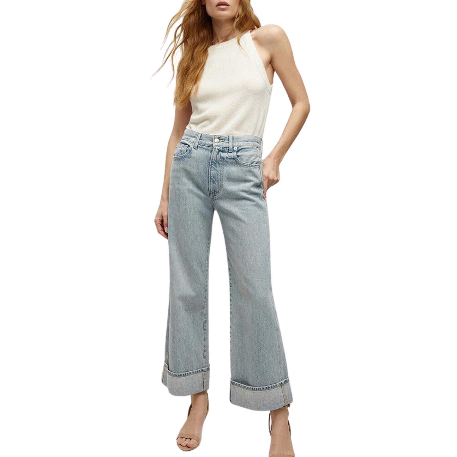 Veronica Beard - Taylor Cuffed Wide-Leg Jean