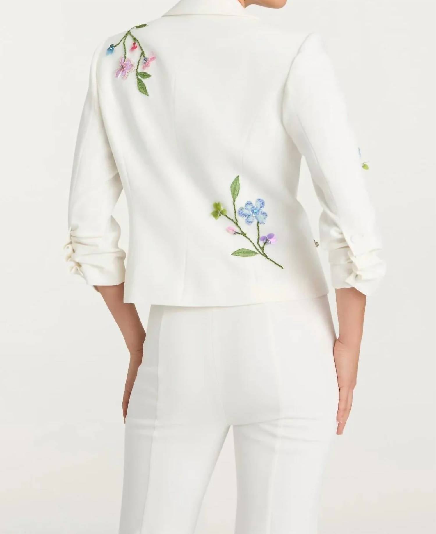 Cinq A Sept - Floral Vine Le Petit Khloe Blazer