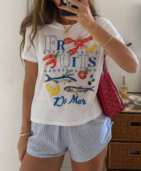 Sweet Claire - Fruits de mer coastal tee