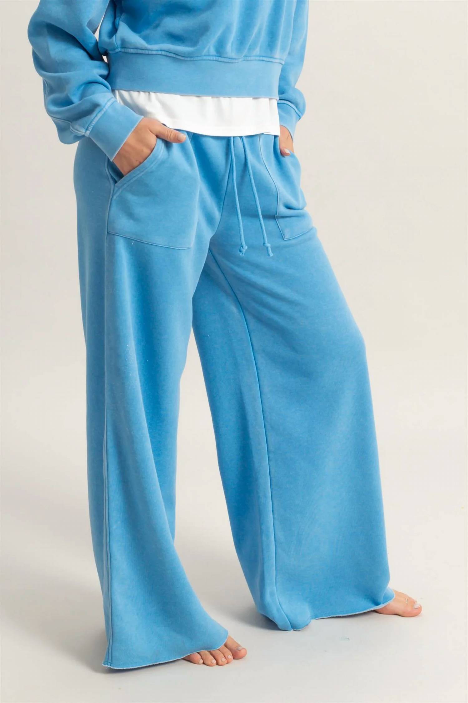 Hyfve - High Rise Wide Leg Drawstring Pants